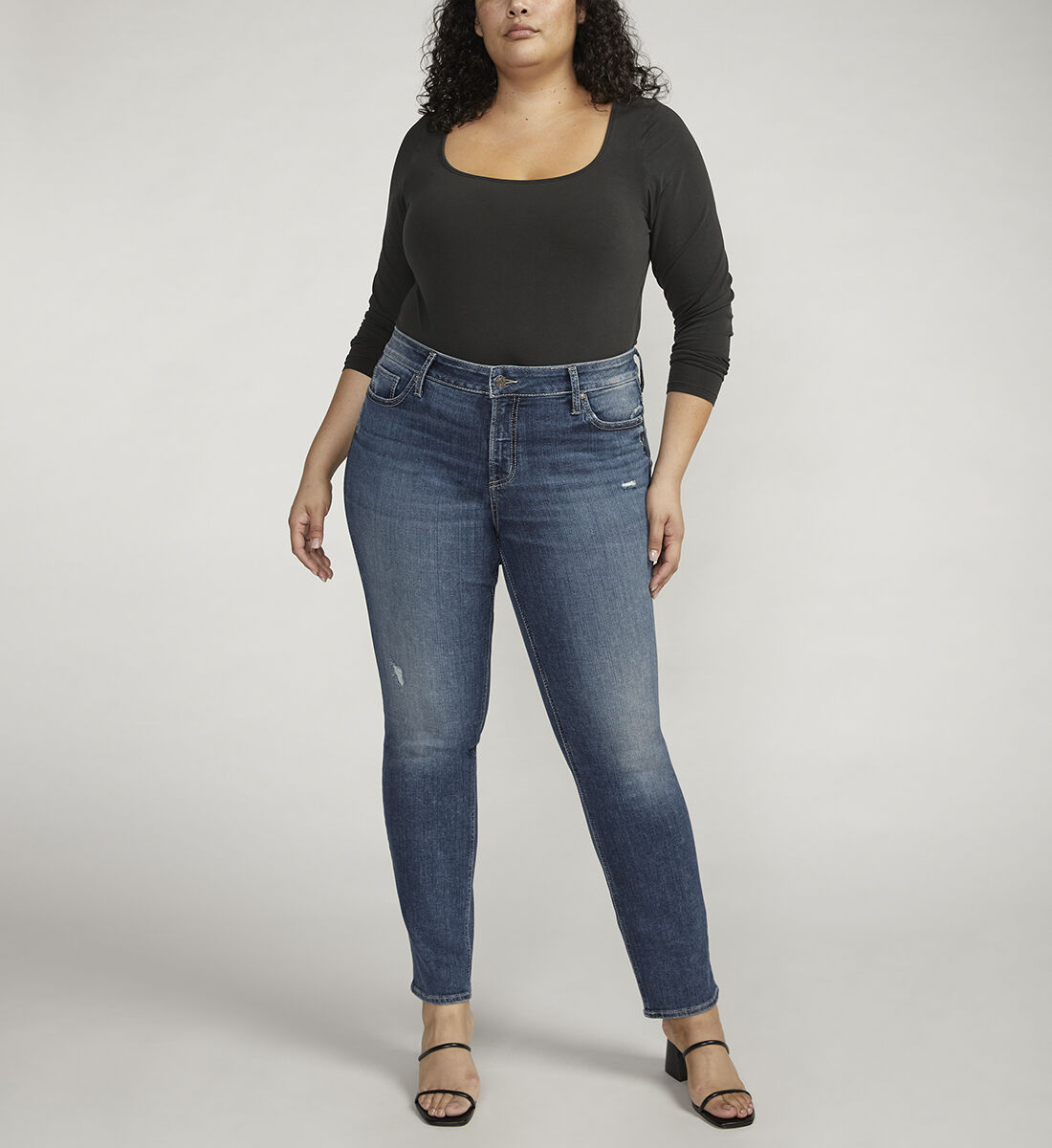 Plus size silver jeans new arrivals