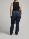 Elyse Mid Rise Slim Bootcut Jeans Plus Size, Indigo, hi-res image number 1
