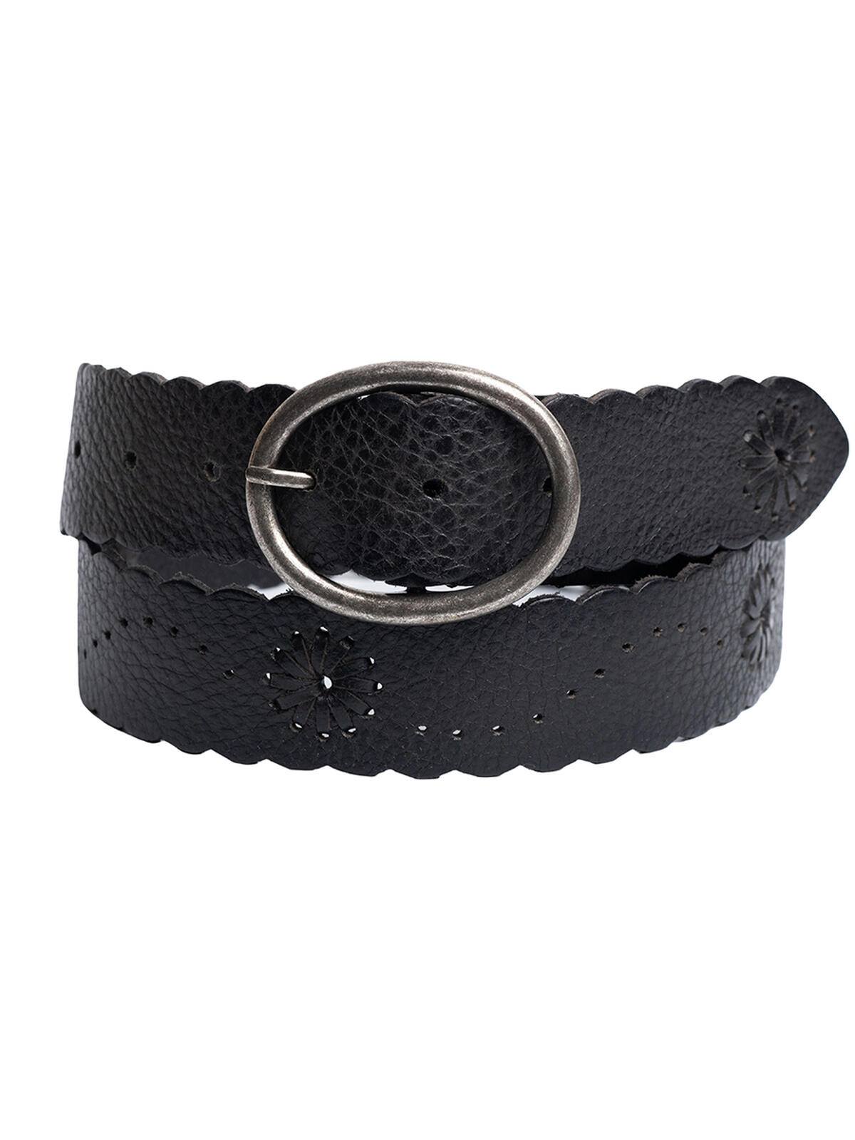 Women's 35mm Genuine Leather Scalloped Edge Belt image number 0