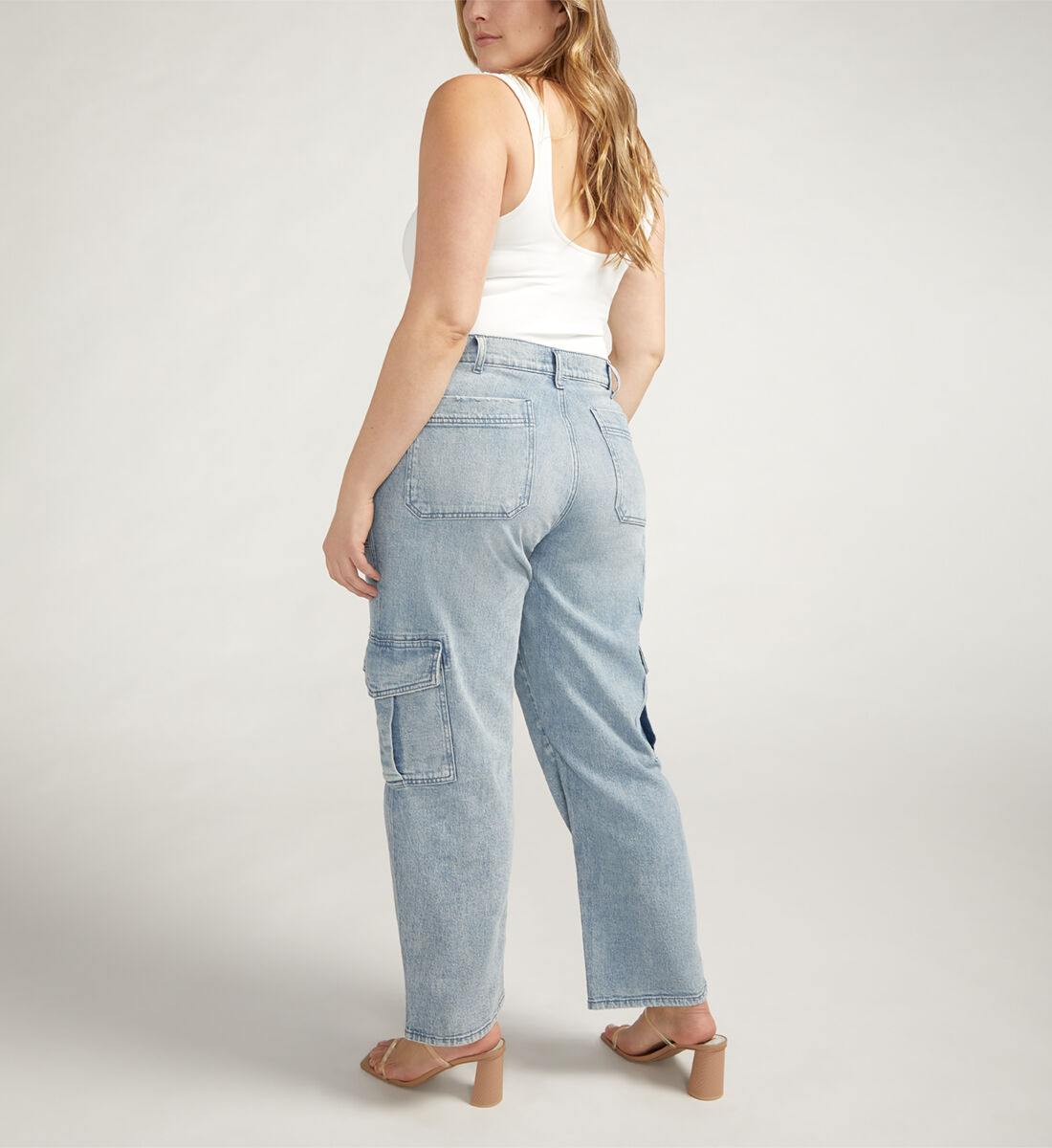 Plus size skinny cargo pants sale