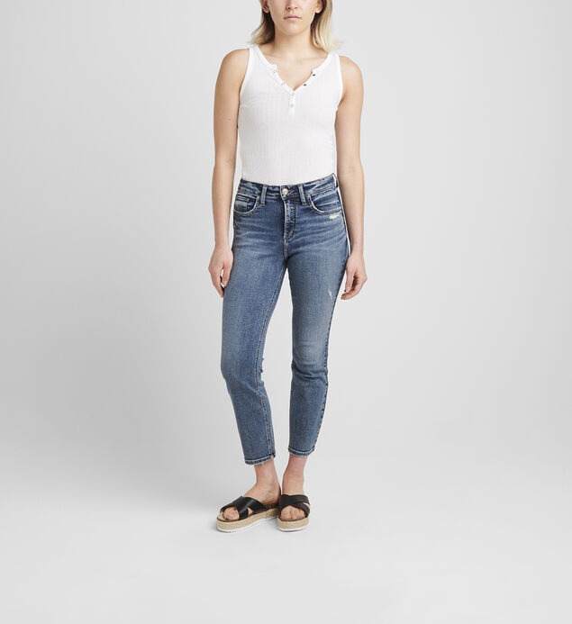 Avery High Rise Straight Crop Jeans