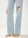 Loose & Low Rise Straight Leg Jeans image number 4