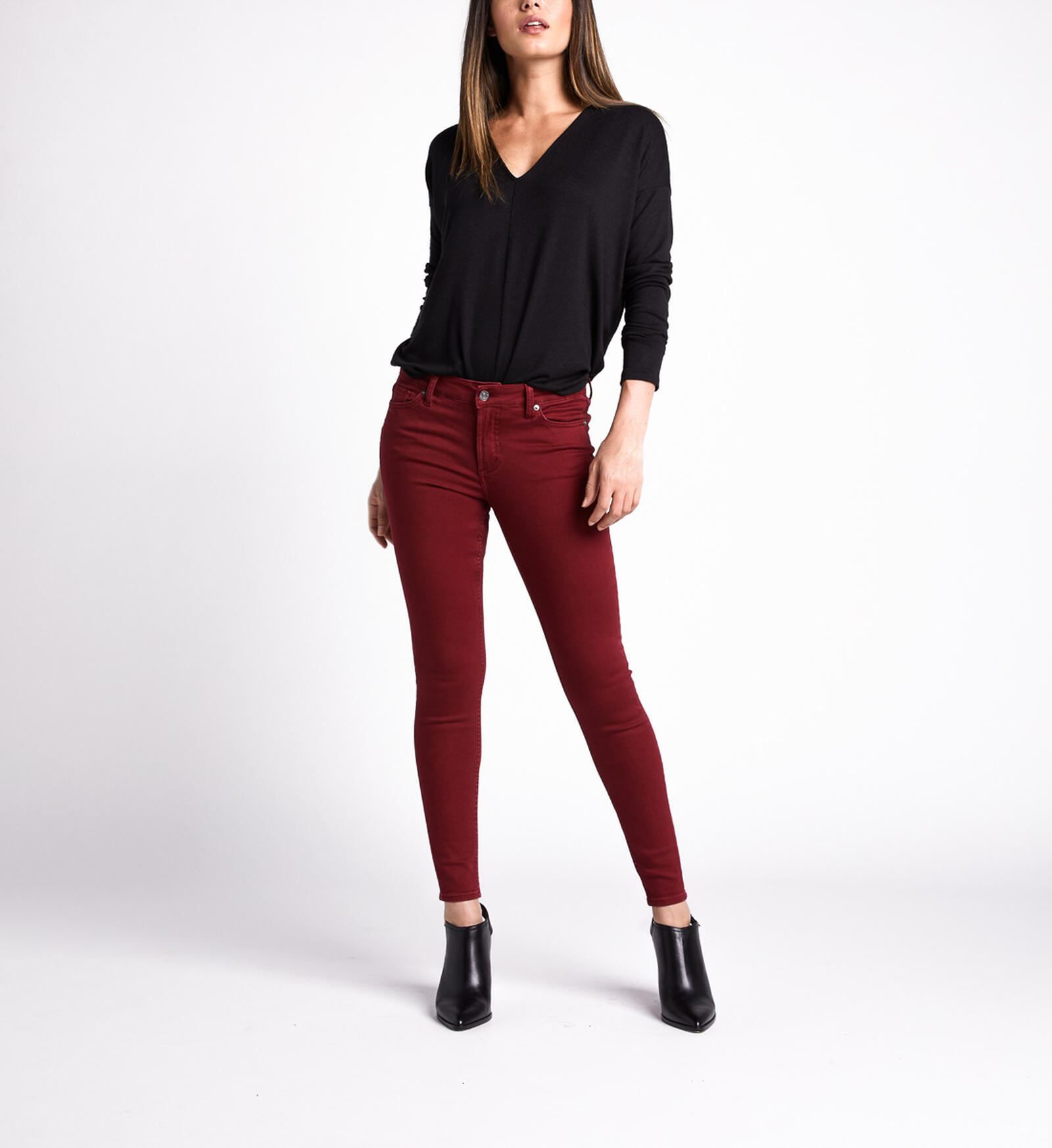 Buy Most Wanted Mid Rise Skinny Leg Pants for USD 69.00 | Silver Jeans ...