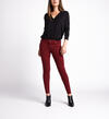 Most Wanted Mid Rise Skinny Leg Pants, Red, hi-res image number 0