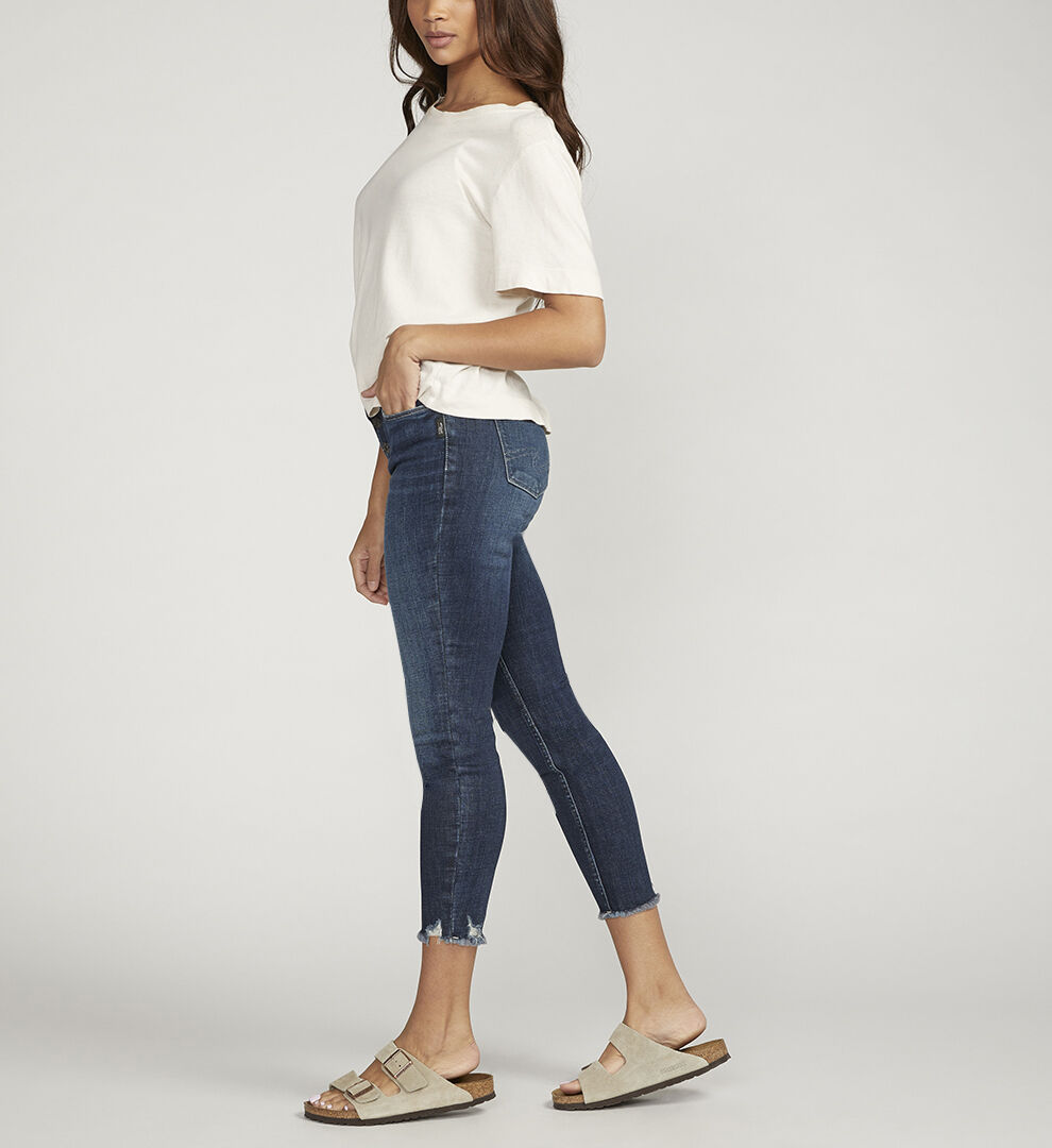 Buy Suki Mid Rise Skinny Crop Jeans for USD 74.00 | Silver Jeans 