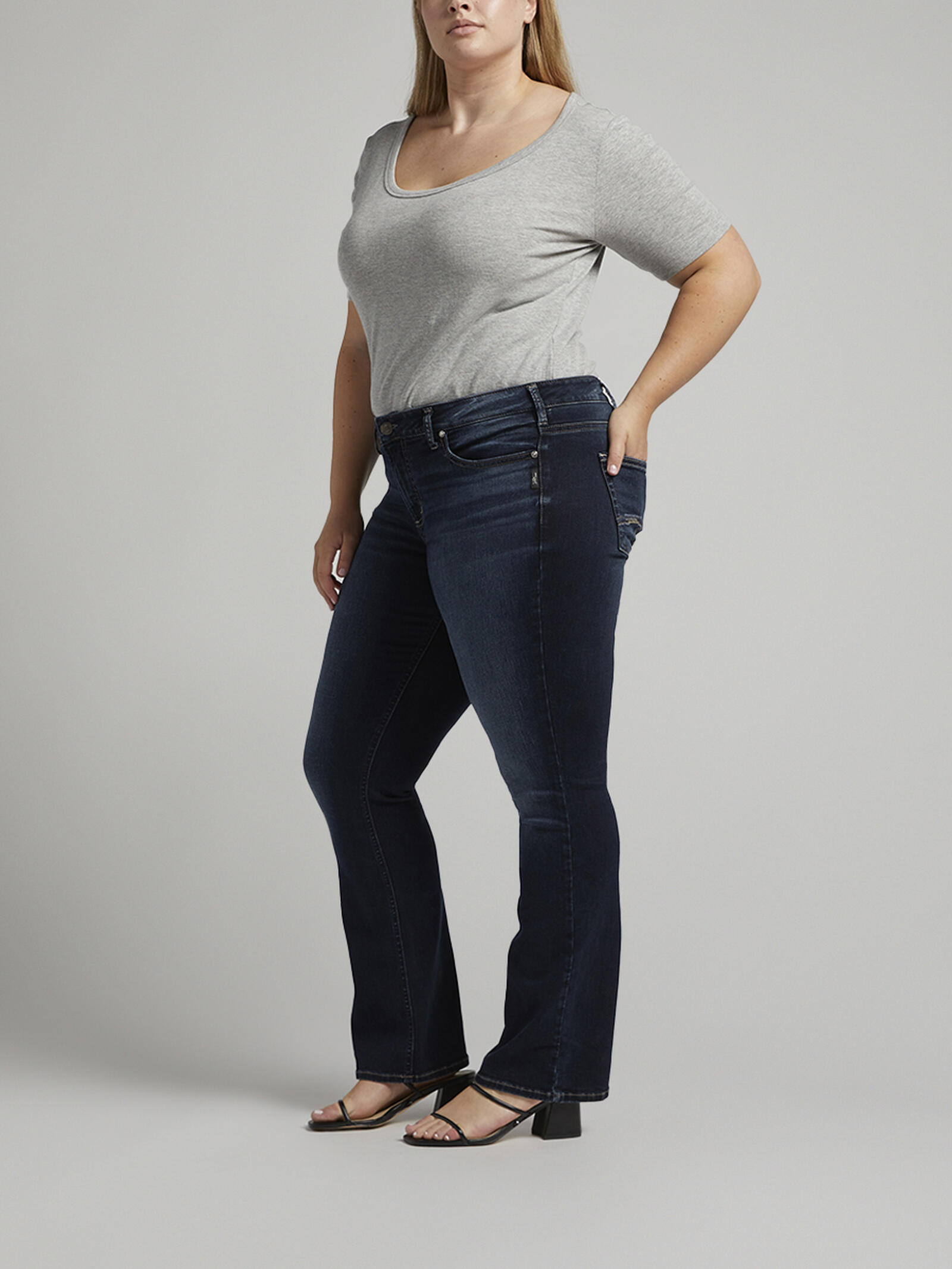 Britt Low Rise Slim Bootcut Jeans Plus Size