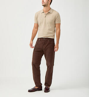 Eddie Classic Athletic Fit Tapered Leg Corduroy Pants