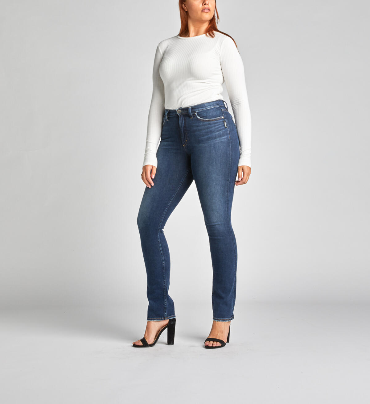 Calley Super-High Rise Curvy Straight Leg Jeans, , hi-res image number 3