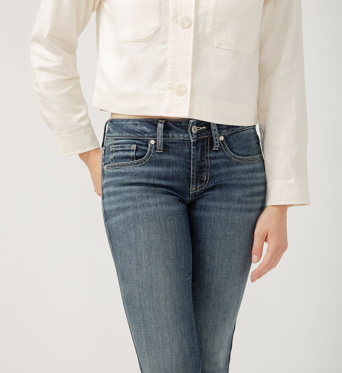 Buy Britt Low Rise Slim Bootcut Luxe Stretch Jeans for USD