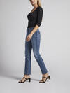 Suki Mid Rise Straight Leg Jeans, Indigo, hi-res image number 2