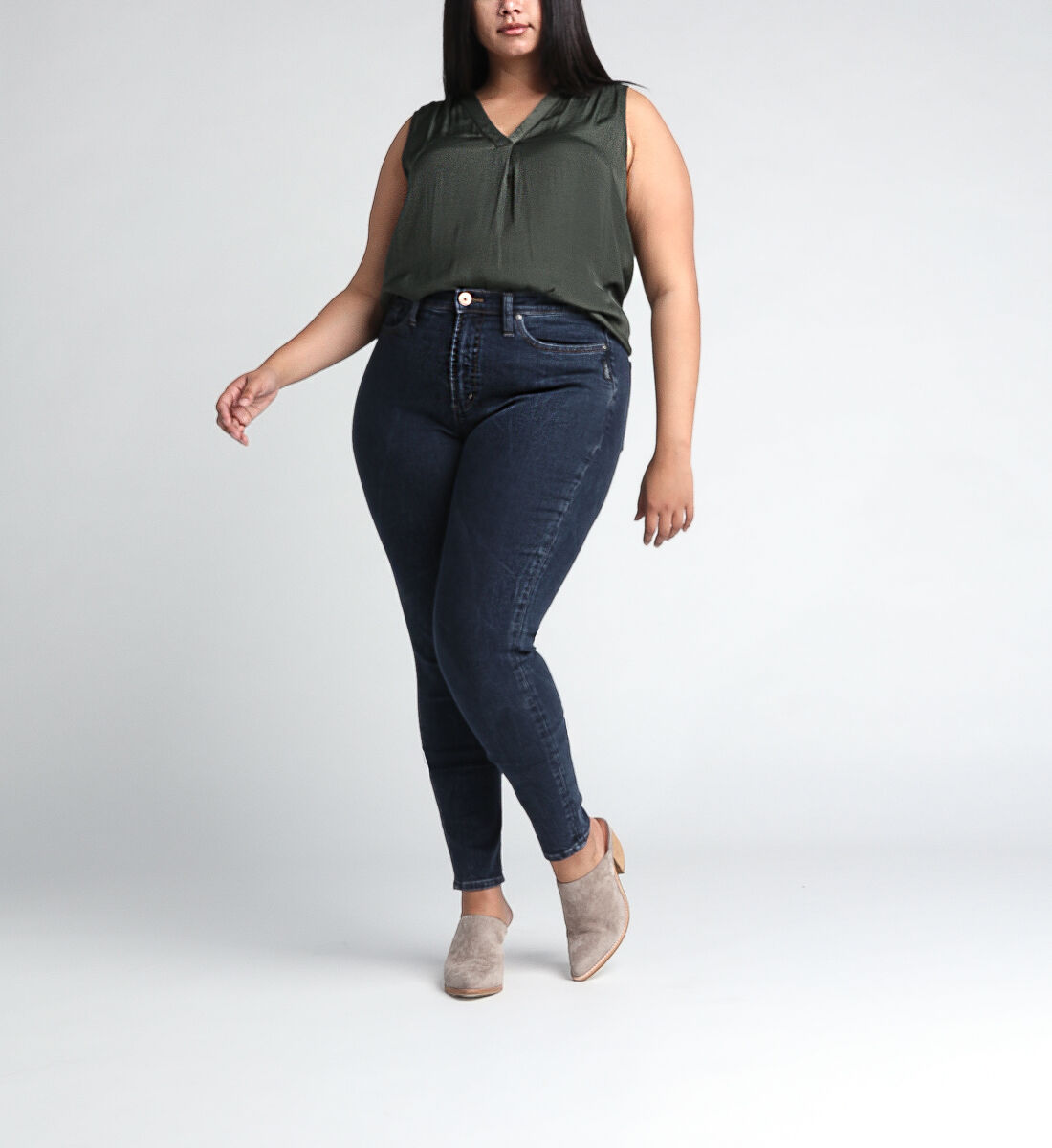 Super high waisted hotsell skinny jeans plus size