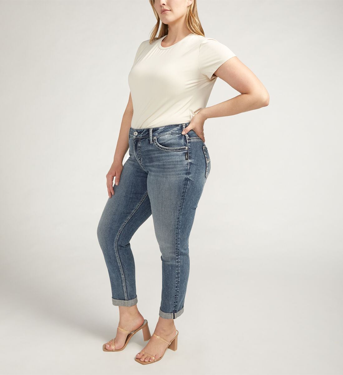 Plus size silver jeans canada shop
