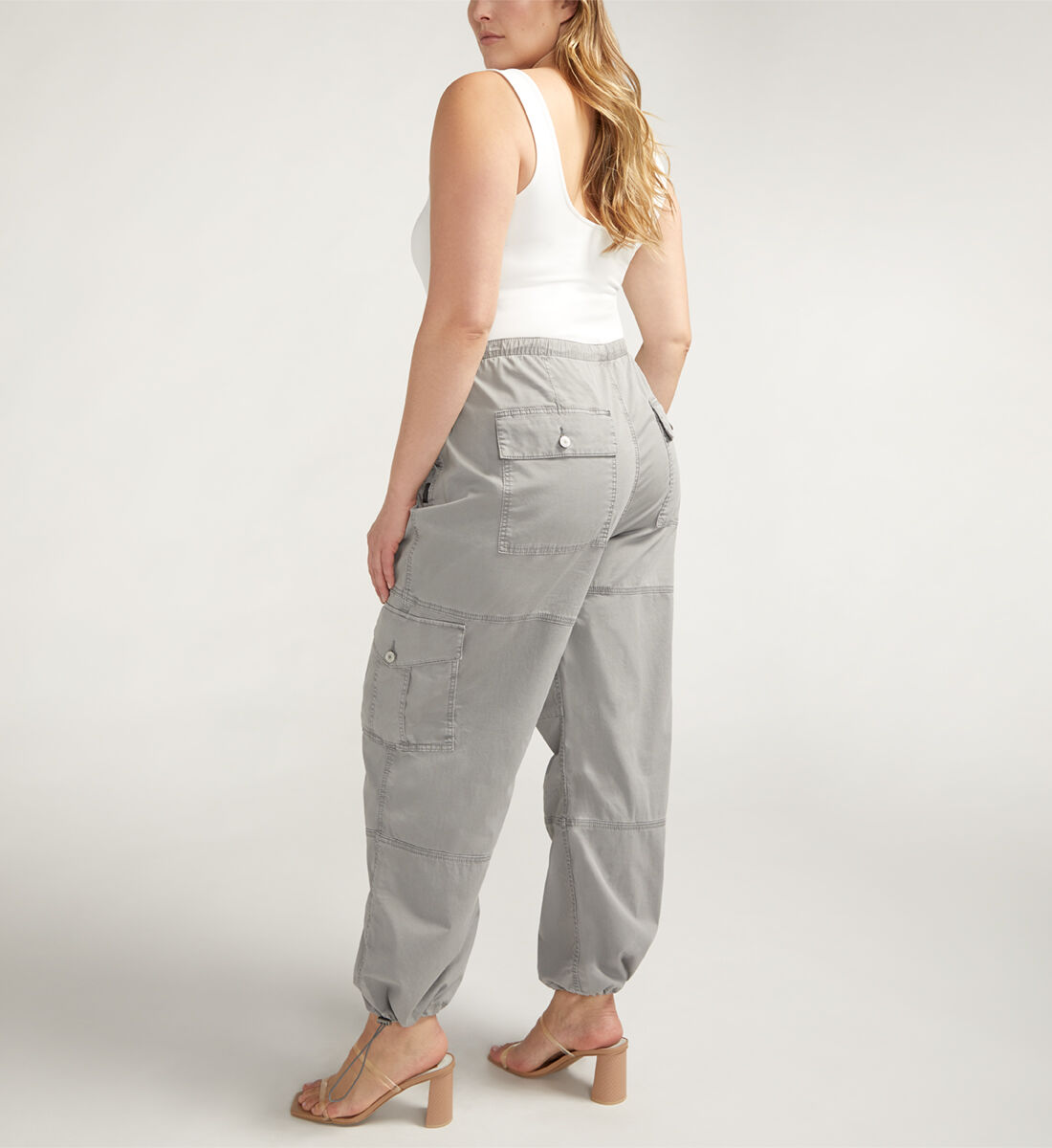 Buy Parachute Cargo Pant Plus Size for USD 48.00 Silver Jeans US New