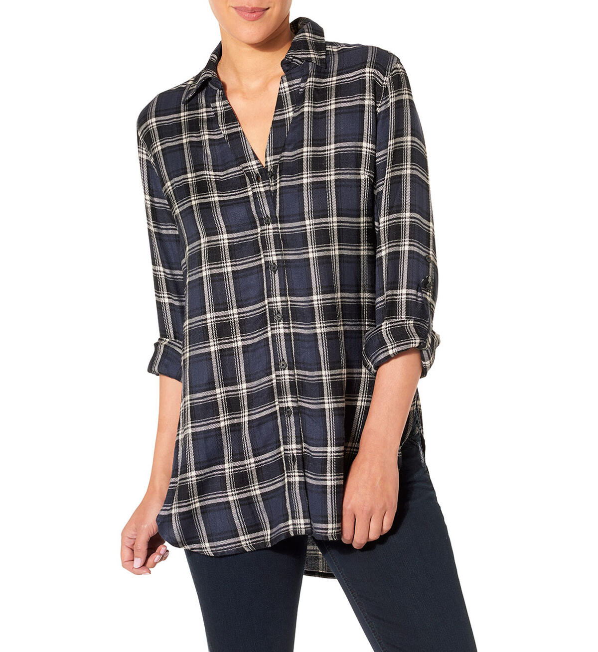Long Convertible Sleeve Tunic, , hi-res image number 0