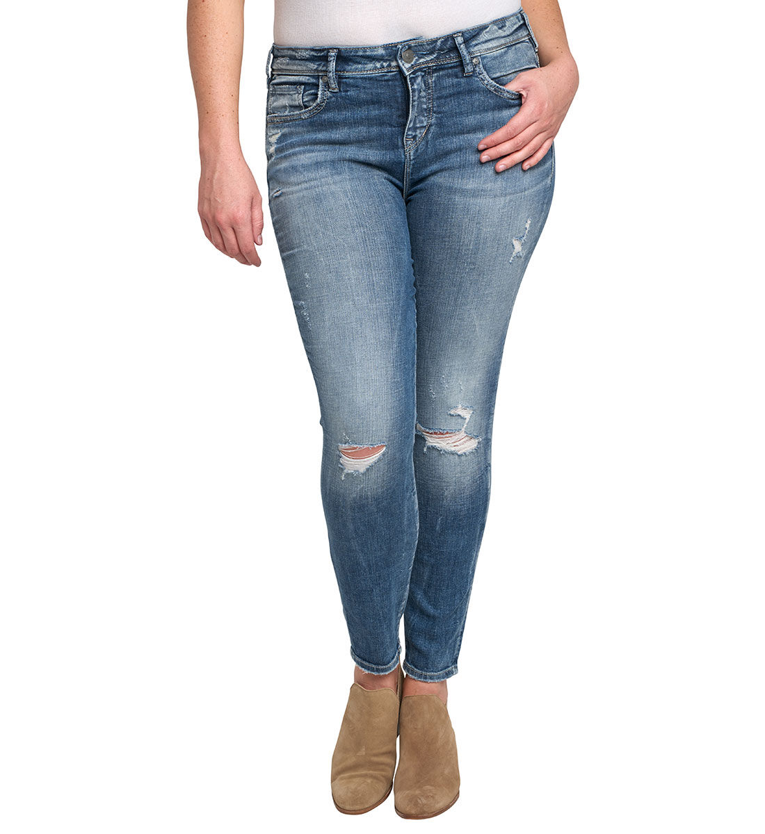 Buy Mazy Ankle Skinny Medium Wash for USD 109.00 Silver Jeans US New