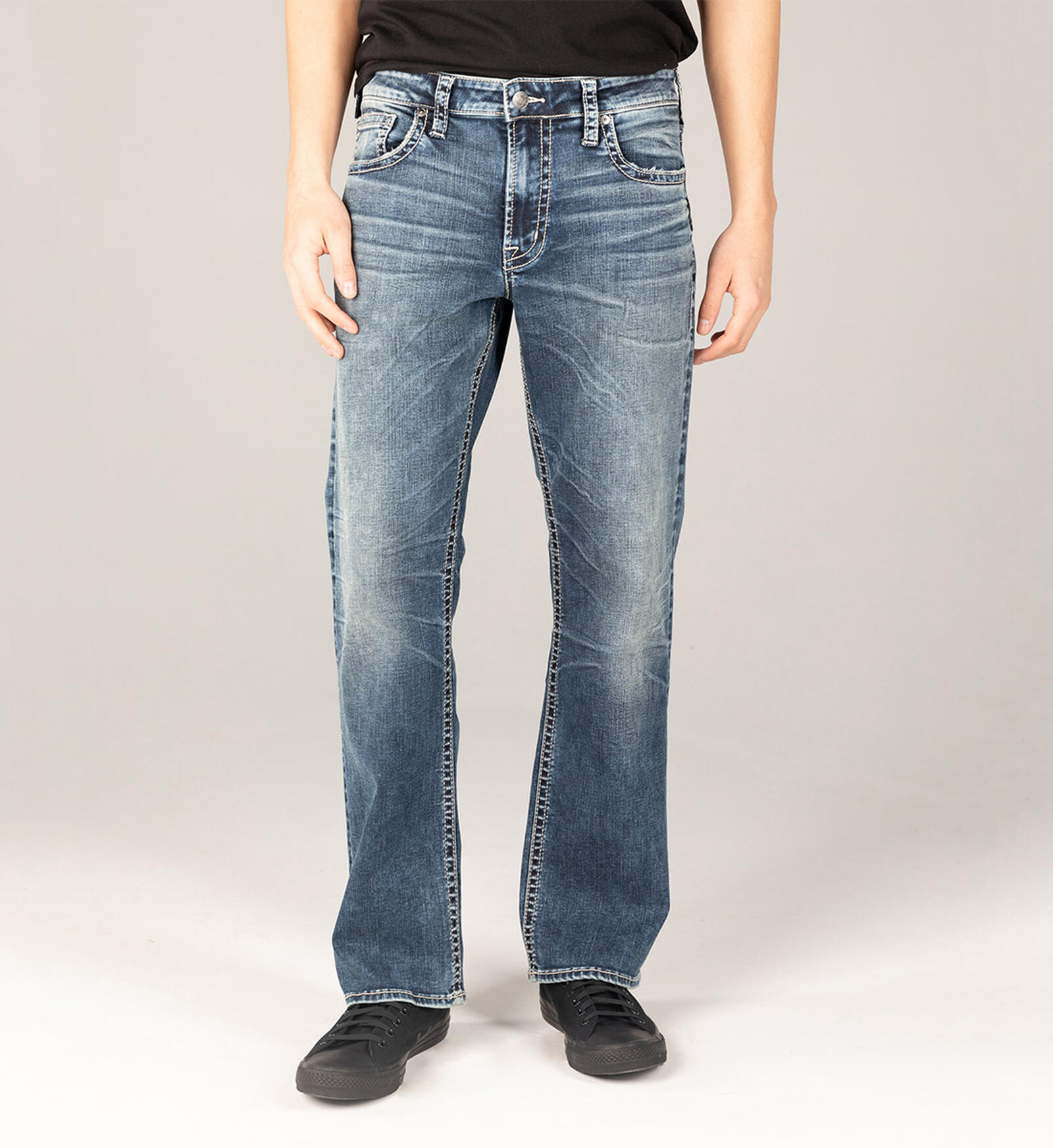 straight leg relaxed fit jeans