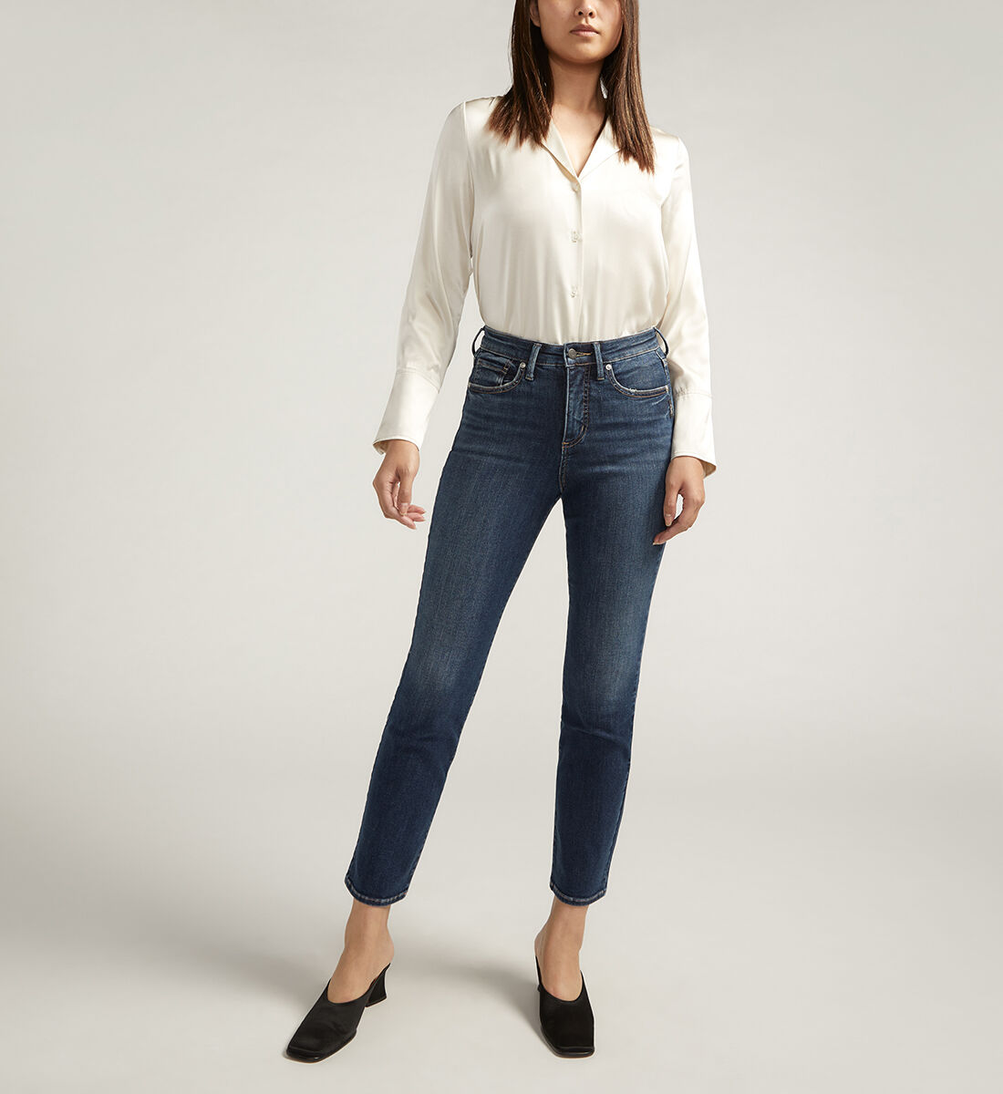 Silver jeans straight leg top