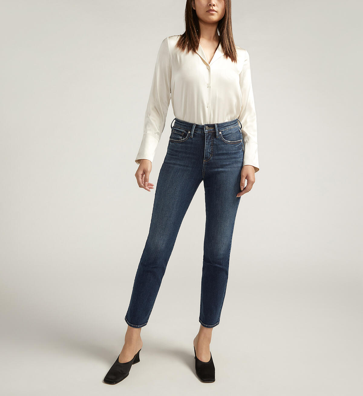 Isbister High Rise Straight Leg Jeans, , hi-res image number 0