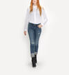 Boyfriend Slim Mid Dark Wash, , hi-res image number 0