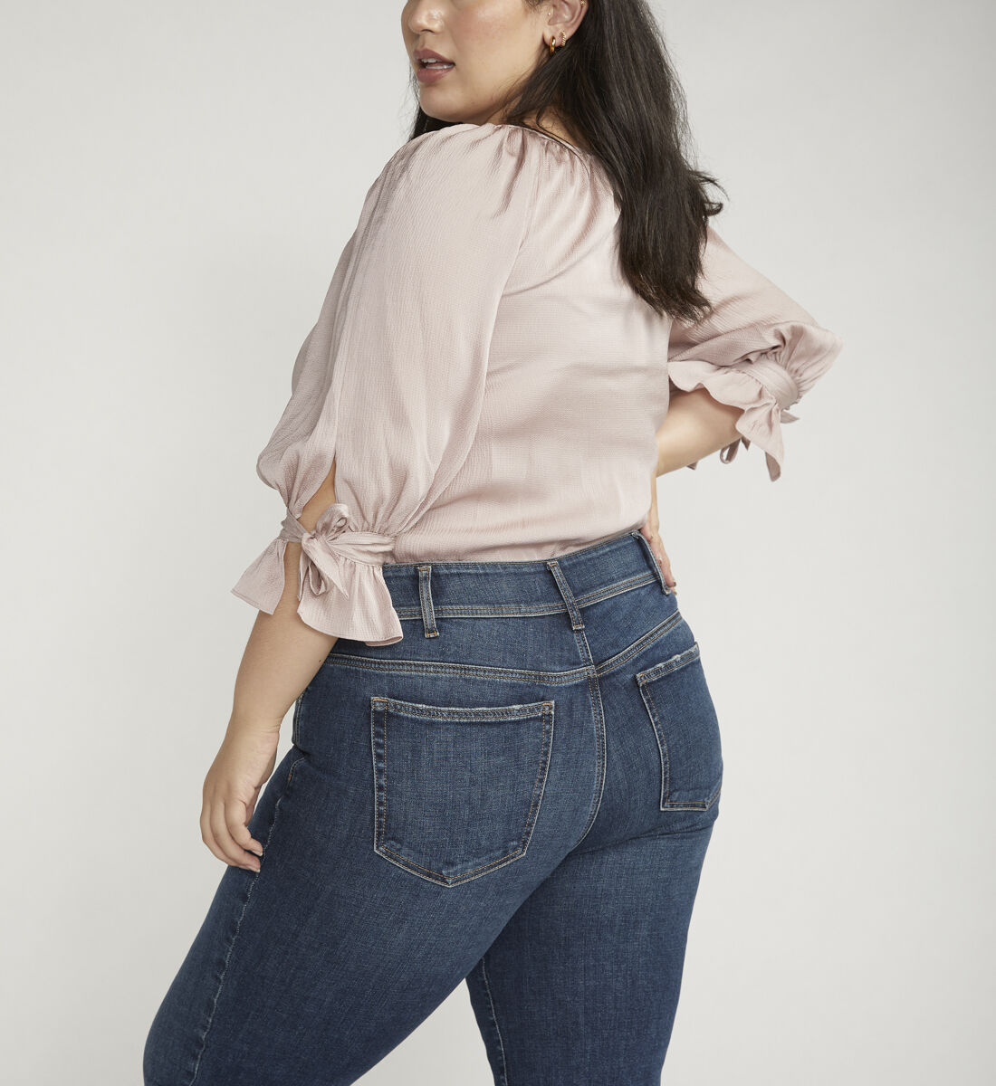 【お気にいる】 Leg Trouser Rise Mid Suki Buy Jeans 42.00 USD for Size Plus パンツ