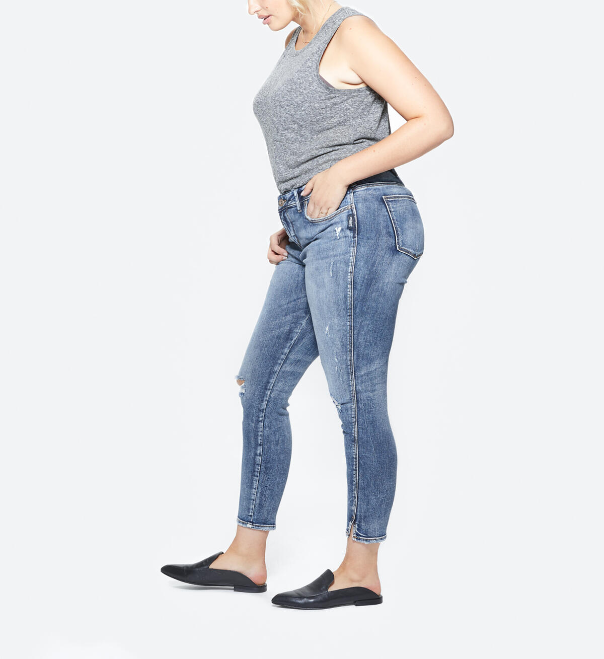 Avery Ankle Skinny Dark Wash, , hi-res image number 3