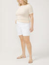 Boyfriend Relaxed Mid Rise Shorts Plus Size, , hi-res image number 3