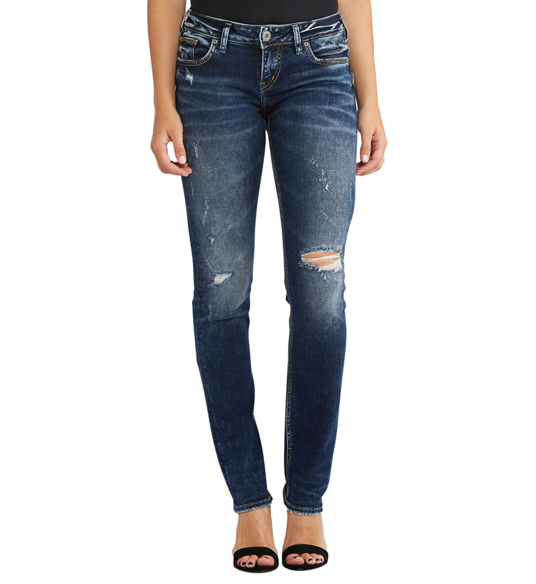 Buy Berkley Straight Dark Wash for USD 99.00 Silver Jeans US New