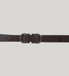 Womens Heavyweight Genuine Leather Belt, Dark Brown, hi-res image number 1