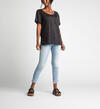 Alana Split-Seam High-Low Burnout Tee, , hi-res image number 1