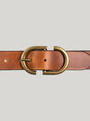 Women's Genuine Leather Belt with S Buckle, , hi-res image number 1