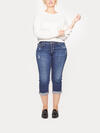 Suki Capri Dark Wash image number 0