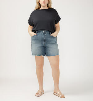 Highly Desirable High Rise Long Shorts Plus Size