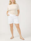 Boyfriend Relaxed Mid Rise Shorts Plus Size, , hi-res image number 1