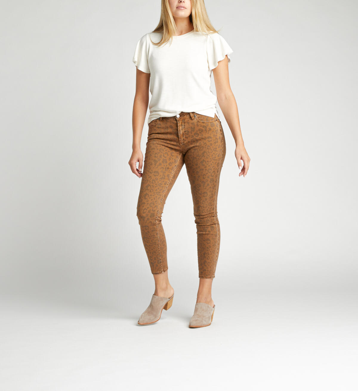 Most Wanted Mid Rise Skinny Jeans, Tan, hi-res image number 3