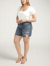 Boyfriend Mid Rise Distressed Americana Short Plus Size image number 2