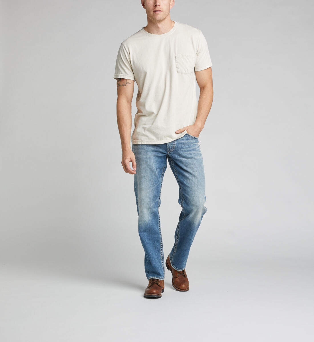 Tapered sale athletic jeans