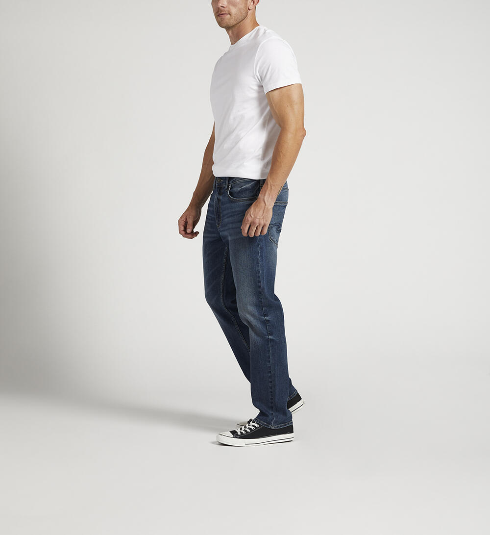 Eddie Relaxed Fit Tapered Leg Jeans, , hi-res image number 2
