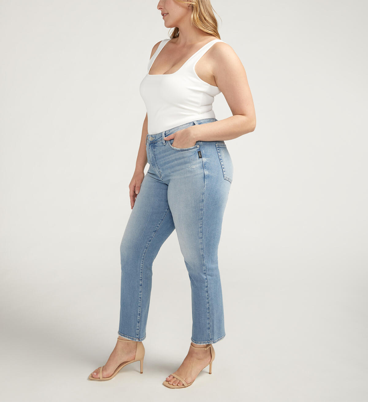 Isbister High Rise Straight Leg Jeans Plus Size, , hi-res image number 2