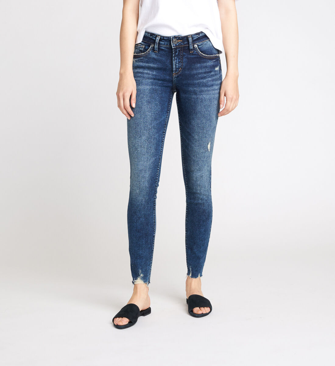 Elyse skinny silver jeans clearance