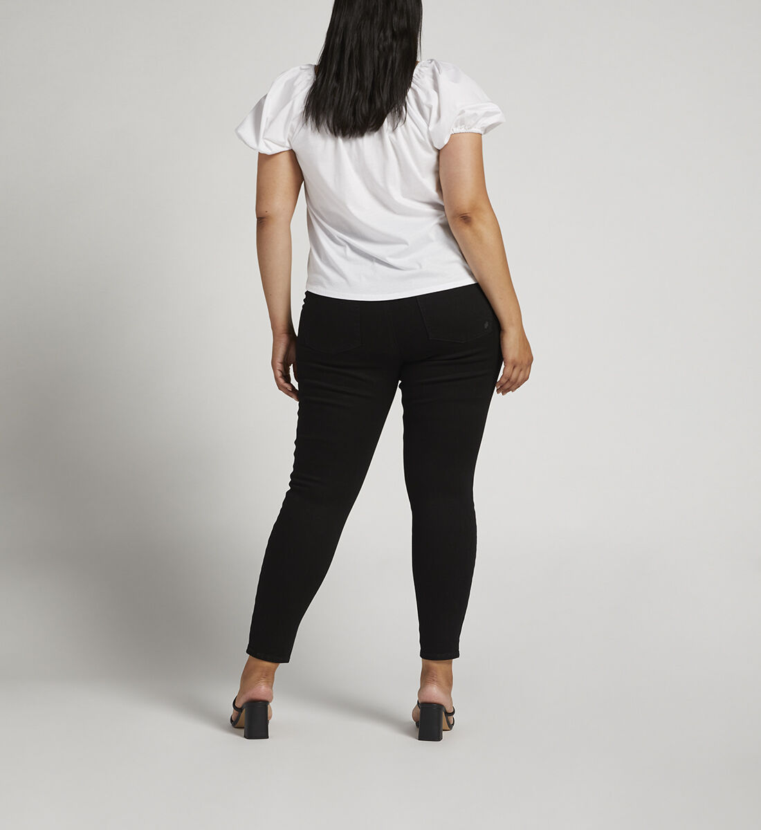 Plus size online black skinny jeggings
