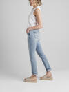 Elyse Mid Rise Straight Leg Jeans image number 2