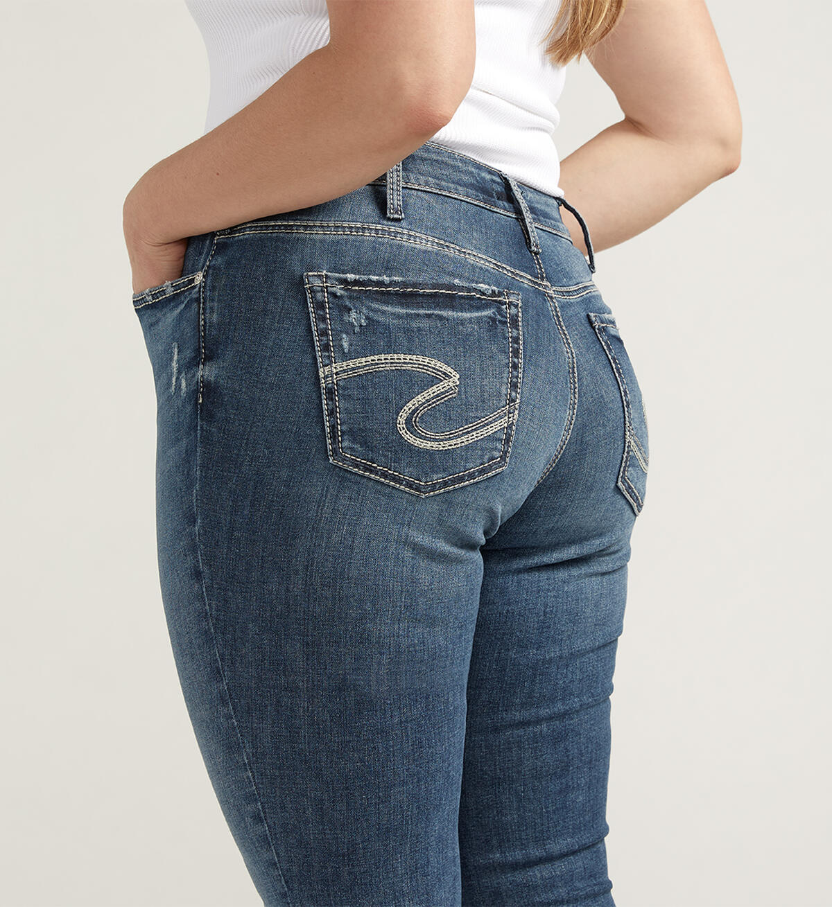 Suki Mid Rise Skinny Jeans Plus Size, , hi-res image number 3