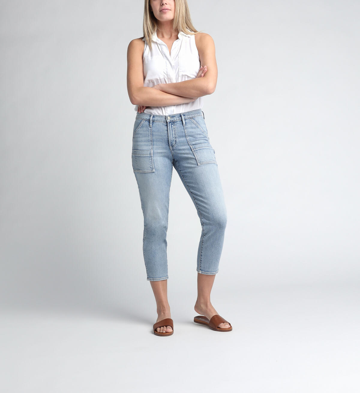 In The Loop Mid Rise Ankle Slim Leg Jeans, , hi-res image number 3
