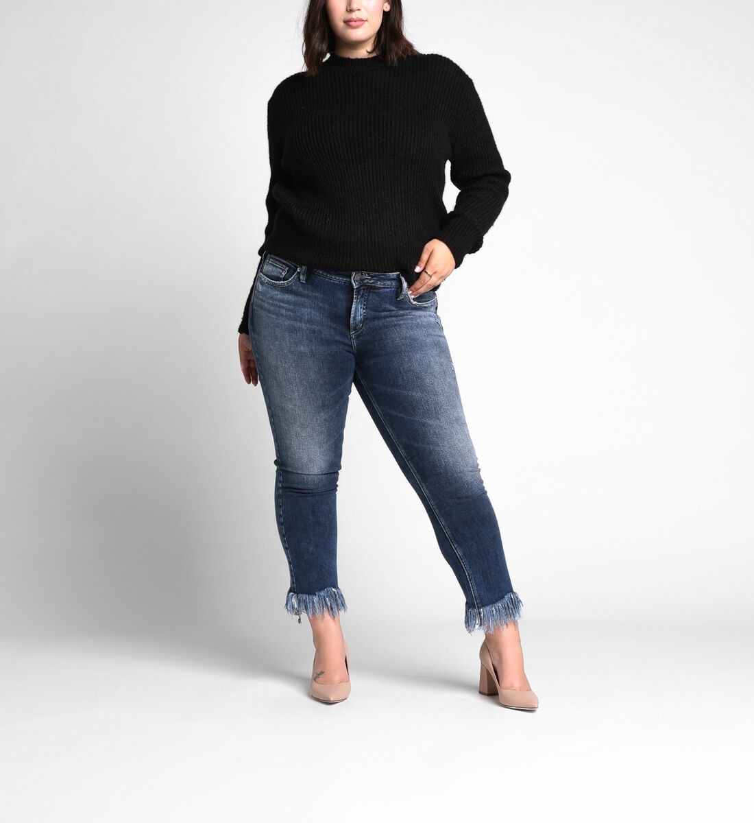 Silver jeans 2025 elyse plus size