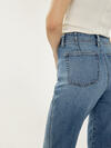 Highly Desirable High Rise Trouser Leg Jeans image number 4