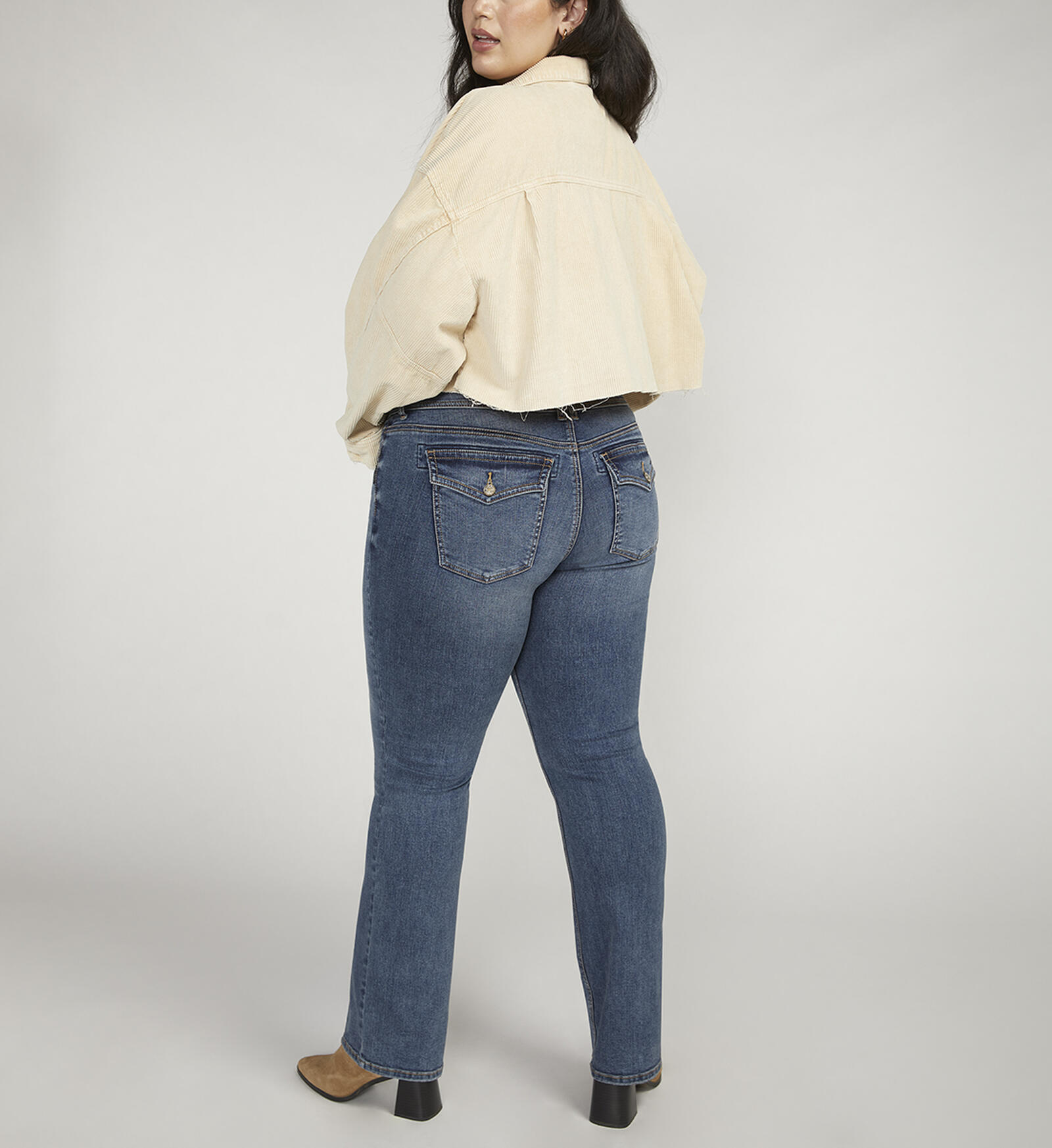 Buy Elyse Mid Rise Slim Bootcut Jeans for USD 84.00