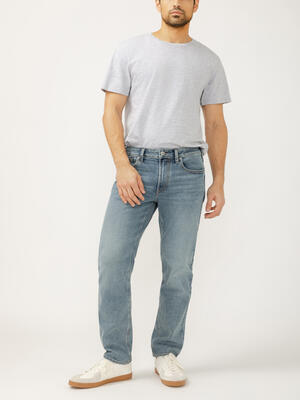 Eddie Classic Athletic Fit Tapered Leg Jeans