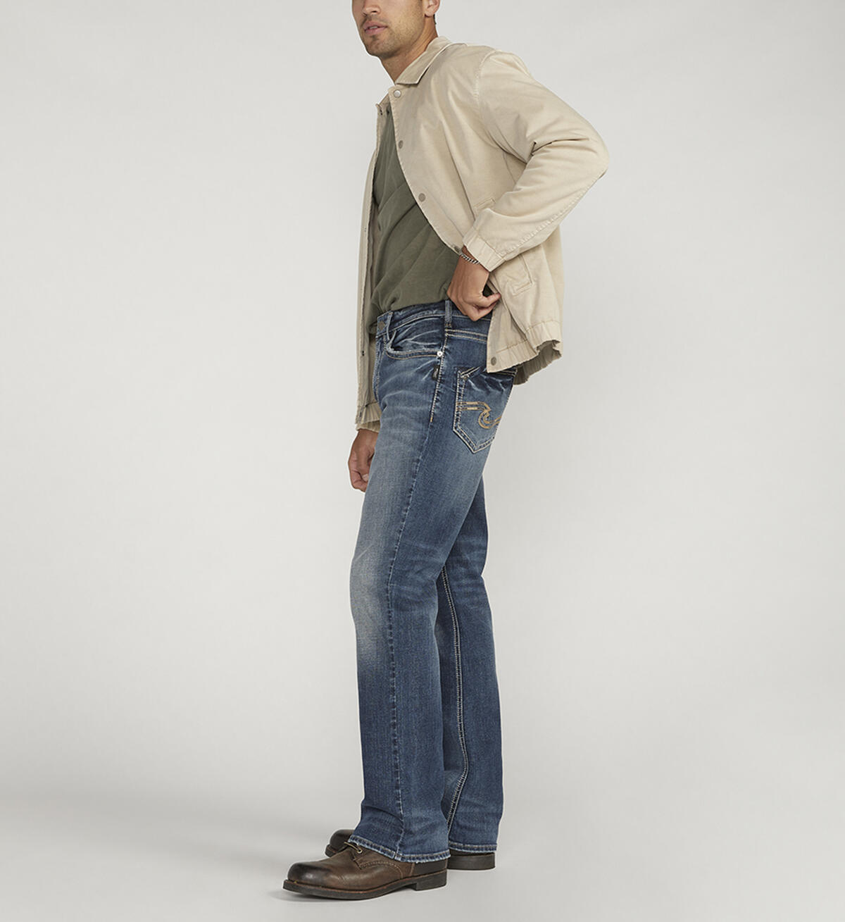 Craig Classic Fit Bootcut Jeans, Indigo, hi-res image number 2