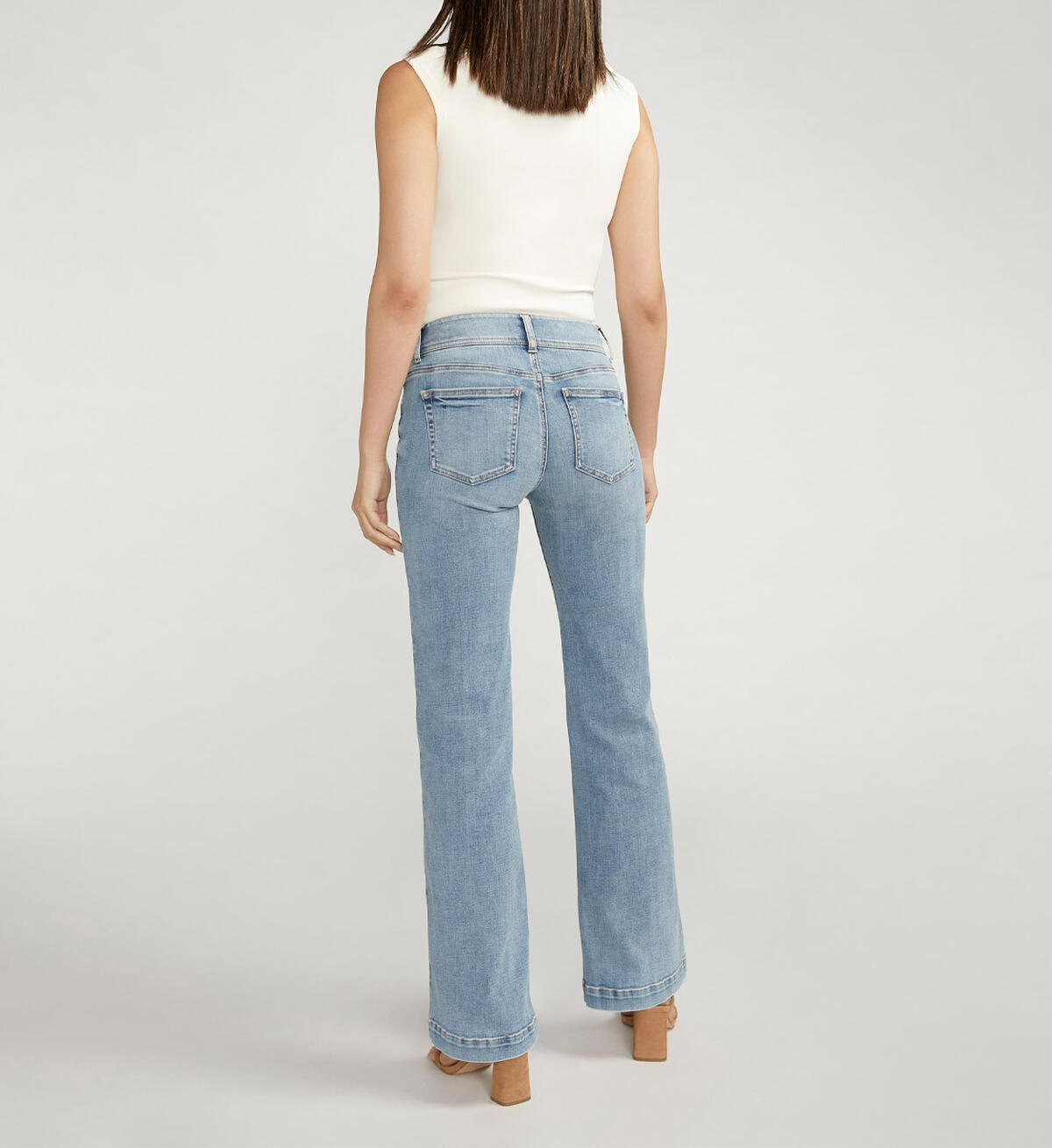 Suki Mid Rise Trouser Leg Jeans, , hi-res image number 1