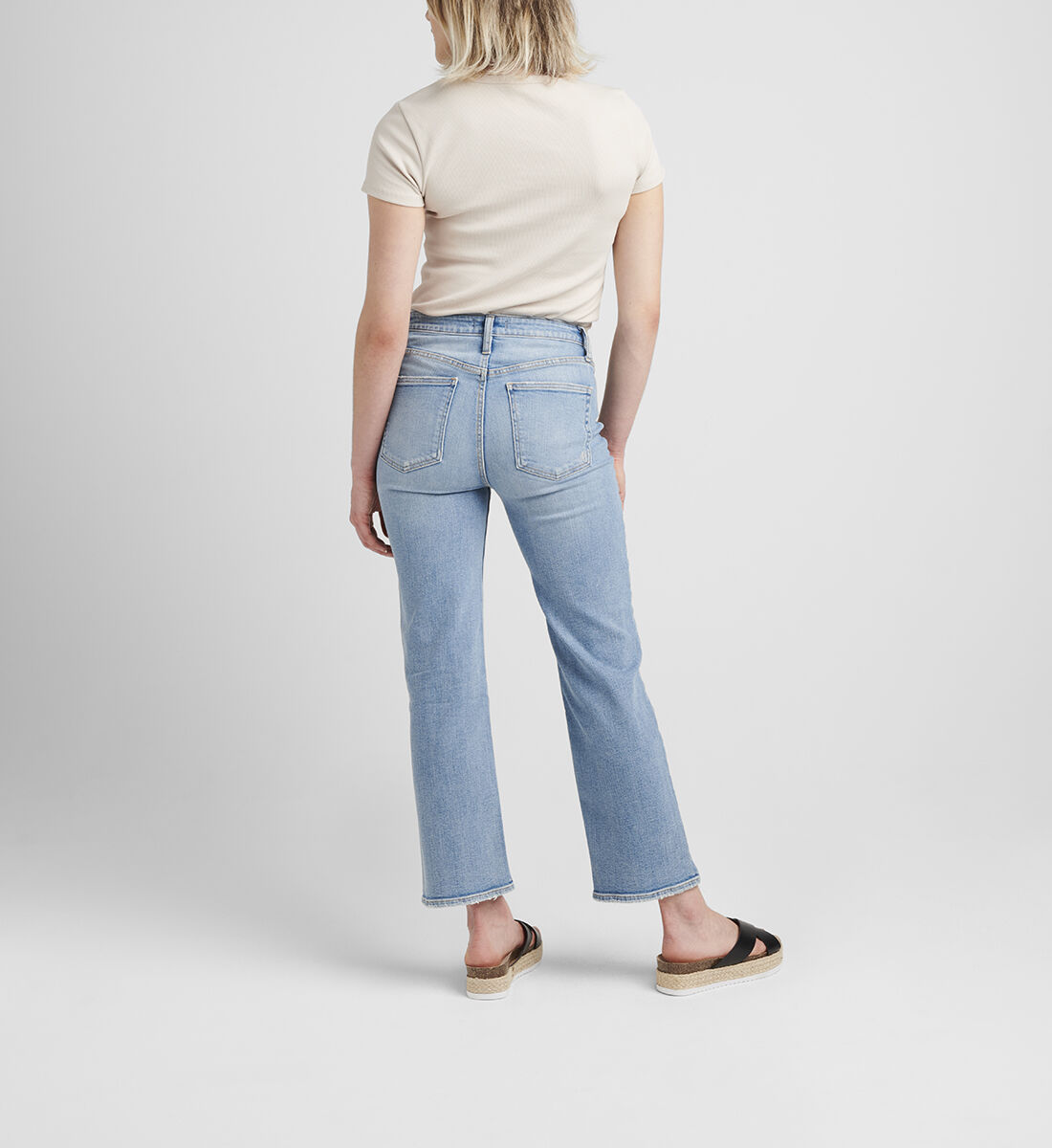 Eyes on Wide High Rise Wide Leg Jeans Back